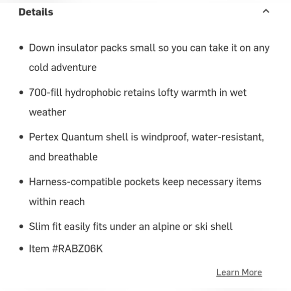 NWT Rab Microlight Men's Down Vest - Picture 7 of 11